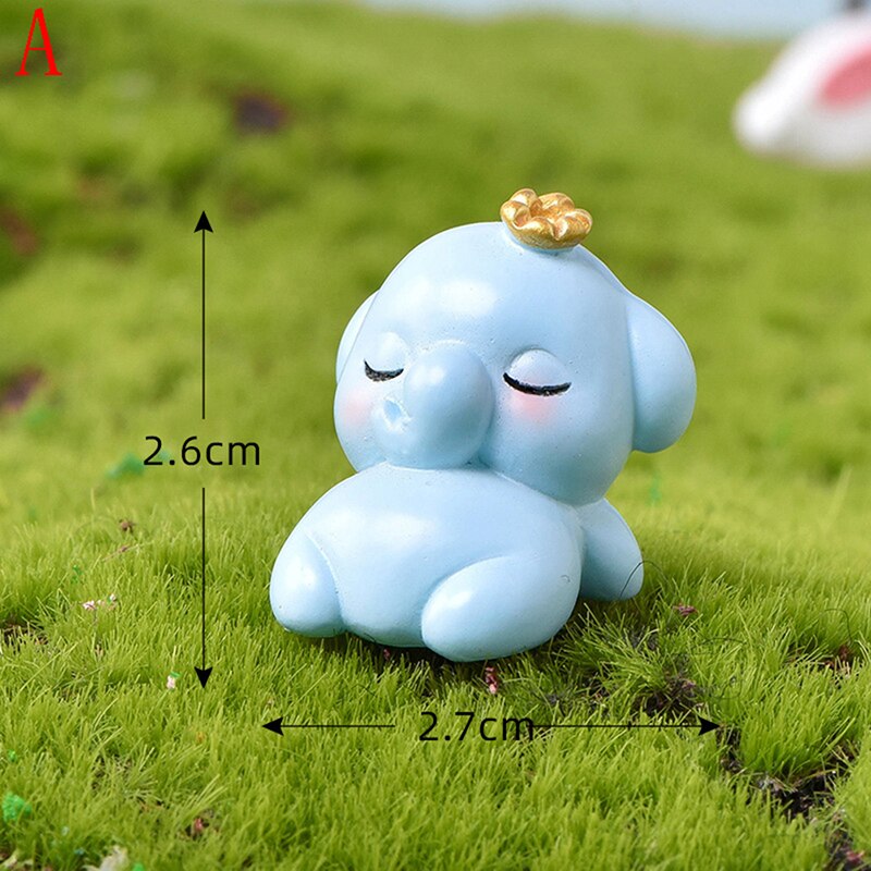 Kawaii Mini Cow Pig Animals Home Micro Fairy Garden Figurines Miniatures Home Garden Decoration DIY Accessories: A