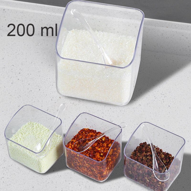 Household Wall-mounted Kitchen Spice Rack Free Punch All-in-one Kitchen Gadget Set Combination Plastic Storage Container