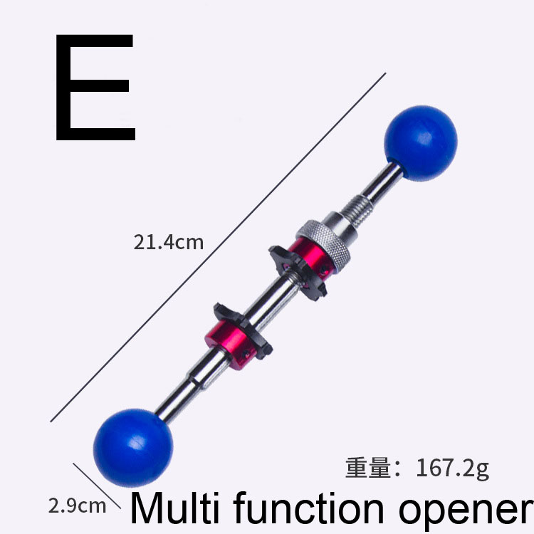Massief Stalen Horloge Back Cover Opener Gereedschap 2 3 Klauwen Schroef Horloge Case Remover Open Wrench Horlogemaker Repair Tool Kit set: E multi function