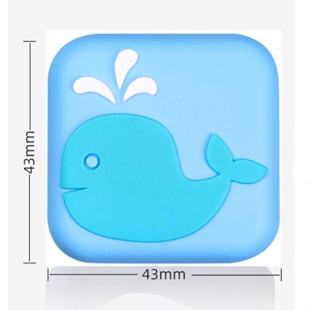 Silicone Home Door Stopper Stickers Handle Bumper 12mm Anti-Collision Pads Rubber Door Touch Mat Cartoon Safety Child Cushion