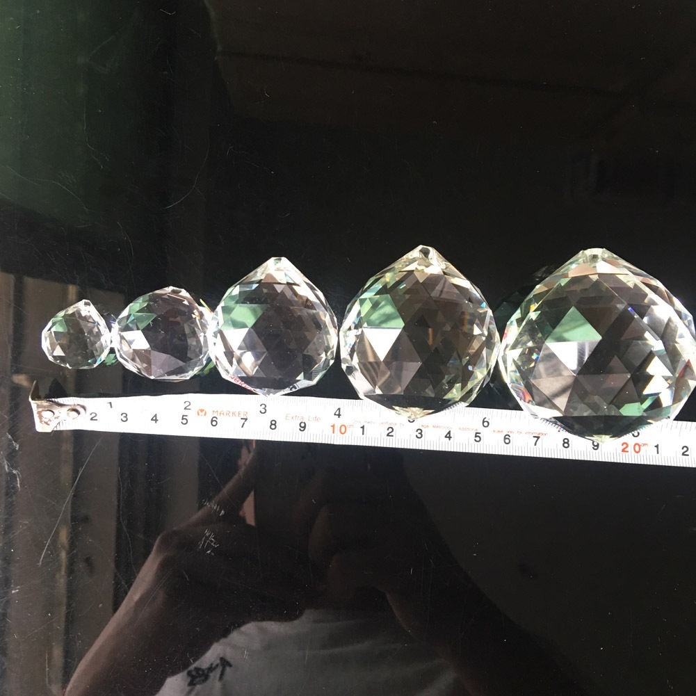 50 Mm Feng Shui Opknoping Crystal Ball Bol Prism Rainbow Suncatcher Hanger Diy