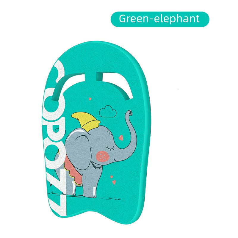 Lightweight EVA Swimming kickboard Cartoons Floating Plate Back kids Safe Training Swimming Pool Accessories Water Sports Tool: elephant