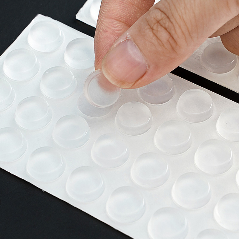 Auto-adesivo Porta Stopper, Rubber Damper Buffer, Gabinete Bumpers, Silicone Móveis Pads, Almofada Protective Pads, 100Pcs