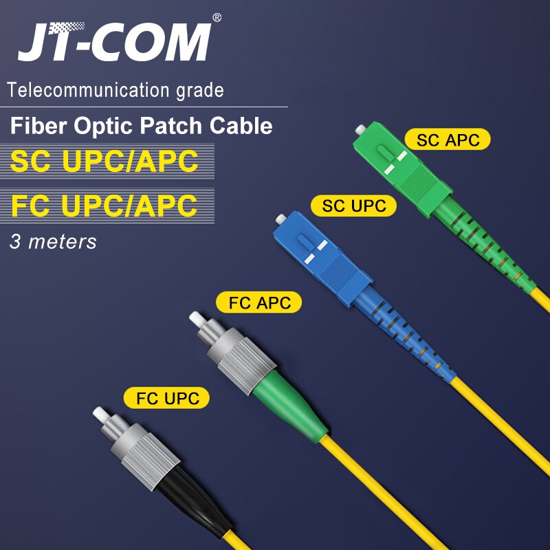 Cable de parche de fibra óptica SC/FC/ST/LC, Cable de parche de fibra de Interior de núcleo único, modo único, SC UPC