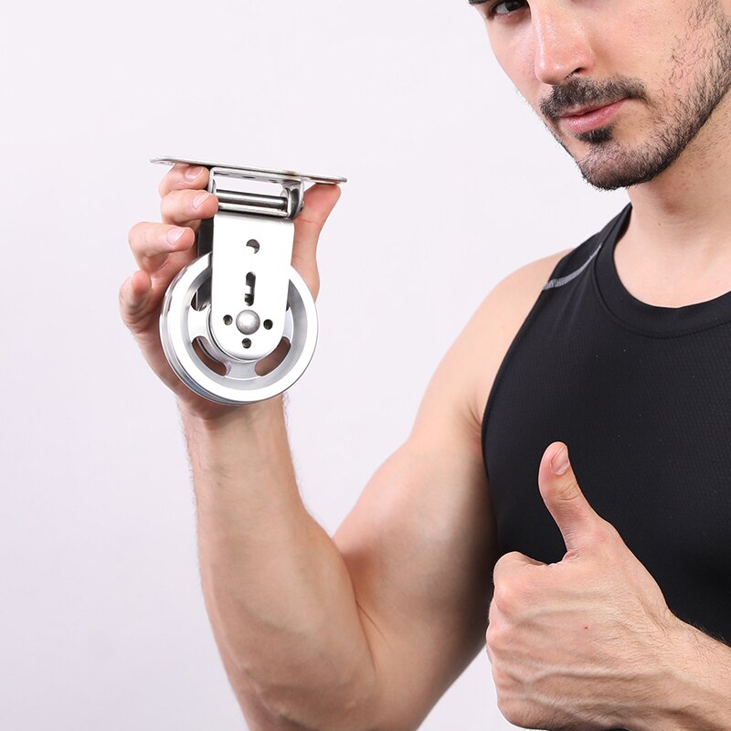 Rotating Heavy Load Gym Bearing Pulley Wheel Cable Machine Fitness Equipment for Lifting Workout Fixed Swivel Pulley Accessories