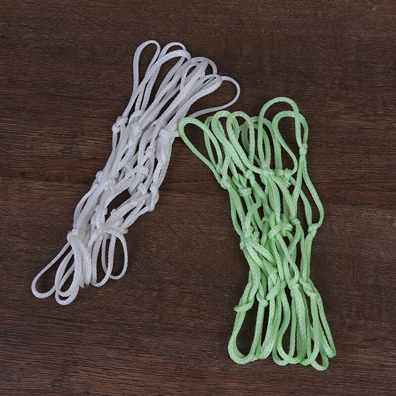 Farve tilfældig grøn fluorescerende basketball net lysende basketball net nat sport fluorescerende standard basketball net