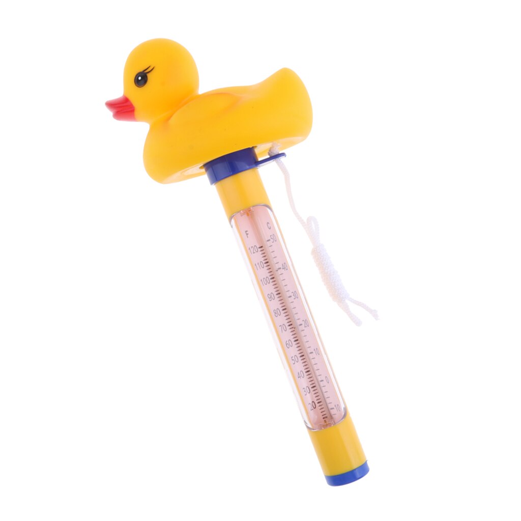 Drijvende Zwembad Thermometer Cartoon Water Temperatuur Thermometer Voor Outdoor/Indoor Zwembaden, Tub, Spa, en Vijver: Duck