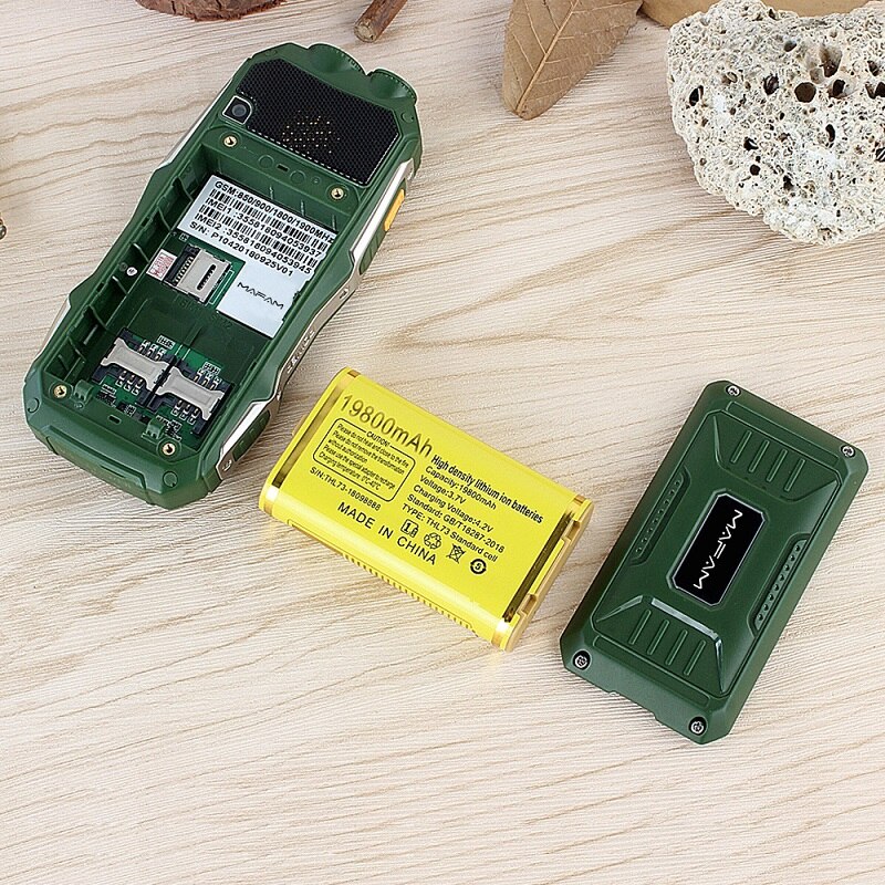 Dual SIM UHF Walkie Talkie Wireless Free PTT External FM Power Bank Facebook Rugged Big Sound 3D Speaker Cell Phone P156