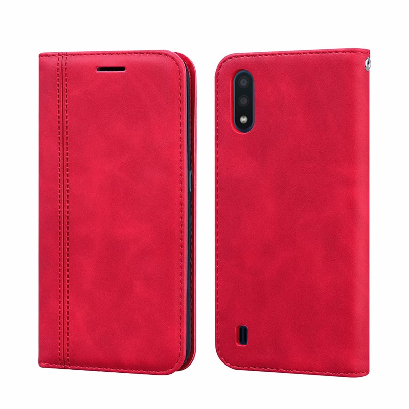 Voor telefoon hoesjes samsung galaxy  a01 a015f 5.7 ''coque lederen case voor funda galaxy  a01 a 01 cover boek op samsung  a01