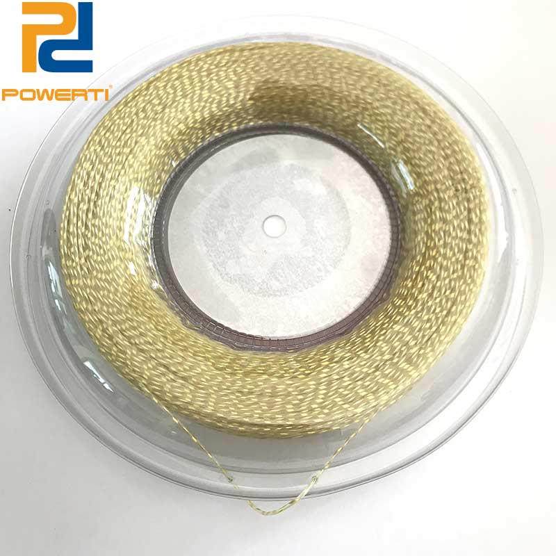 Powerti 1.3mm WIRE NYLON Tennis String Durable Crimp Soft Tennis Training Racket Strings 200m Reel Control PT-122