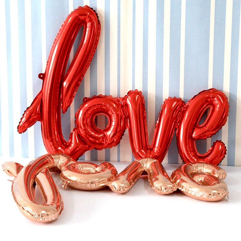 DIY Celebration Decor Letters Birthday Wedding Party 30\ 40\ LOVE Foil Balloons