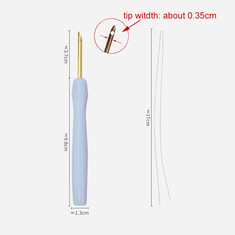 Magic Embroidery Punch Needle Pen Kit Cross Stitching Tool Set Weaving Tool Carpet Knitting Sewing Tool for DIY Sewing Craft Art: Gold