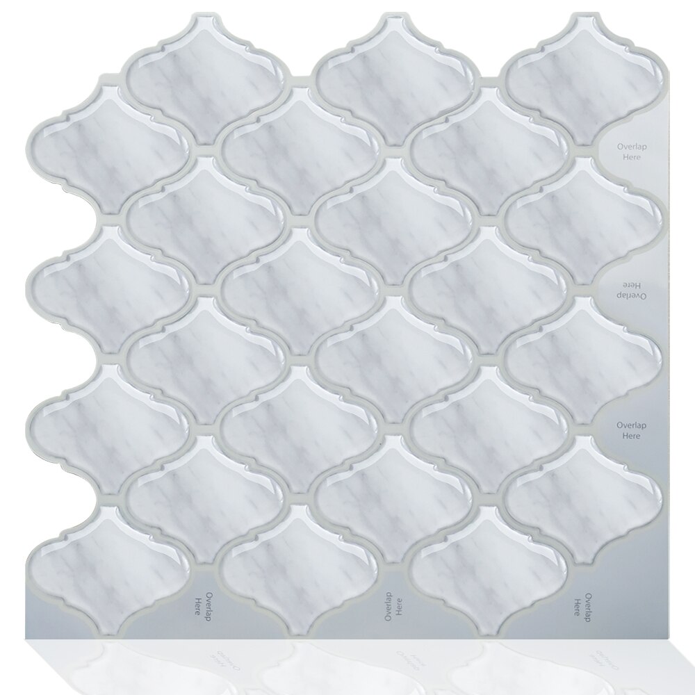Selvklæbende mosaik backsplash gør-det-selv køkken badeværelse boligindretning vinyl peel and stick vægfliser: Mslb -518
