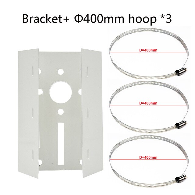 Metal Pole Mounting Bracket Camera Stand for Wall Column Mounts PTZ Dome Home Security Surveillance CCTV Camera: with 400mm hoop