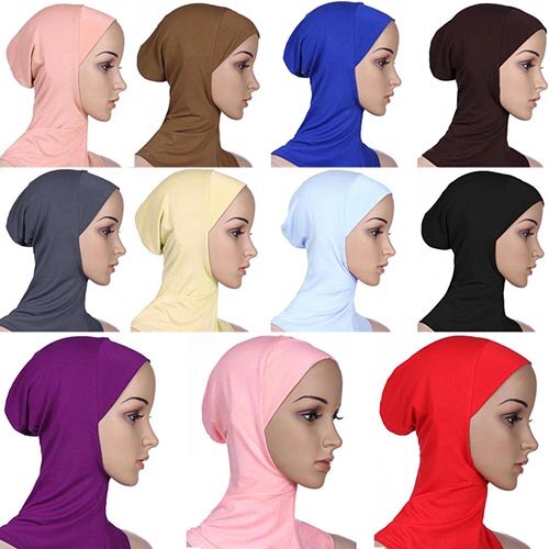 Bonnet hijab musulman doux et intégral, sous-foulard islamique, bonnet, châle, foulard islamique, bandeau intérieur