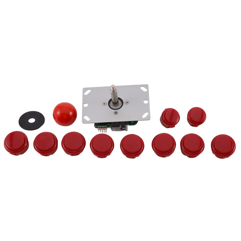 Arcade Joystick DIY Kit Zero Delay Arcade DIY Kit USB Encoder to PC PS3 Arcade Sanwa Joystick and Push Buttons for Arcade Mame