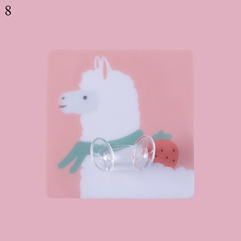 Wall Hooks Sticky Hook Hanger Adhesive Sticker Home Decor Cartoon Hook Wall Hanging 7cm Waterproof Nail-Free Invisible Sticker: 8