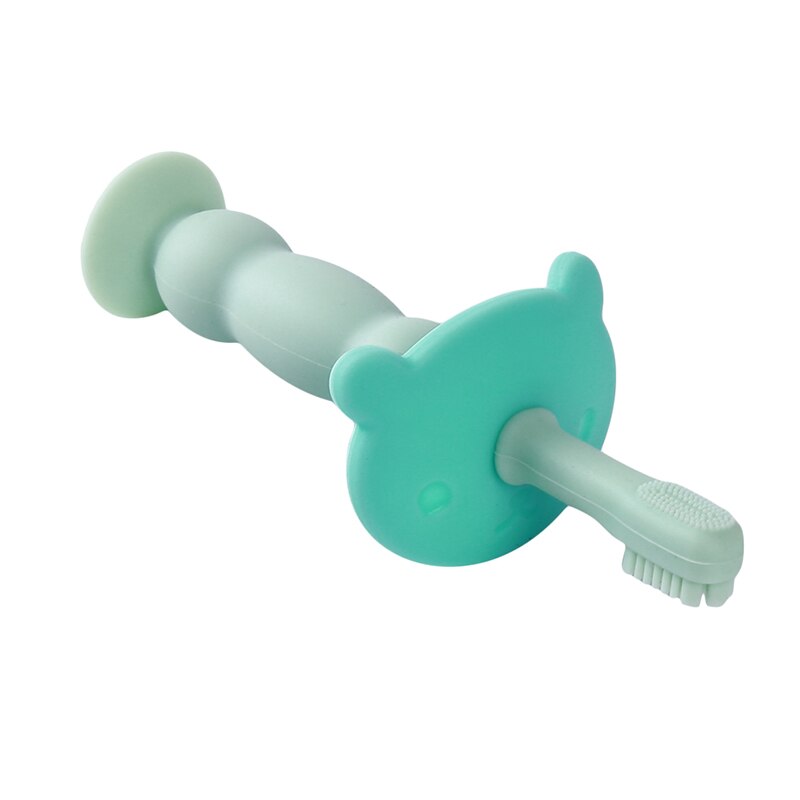 Träningstandborste baby barn tandvård munvård tandborste verktyg baby barn tandborste babyartiklar mjuk silikon 1pc fast