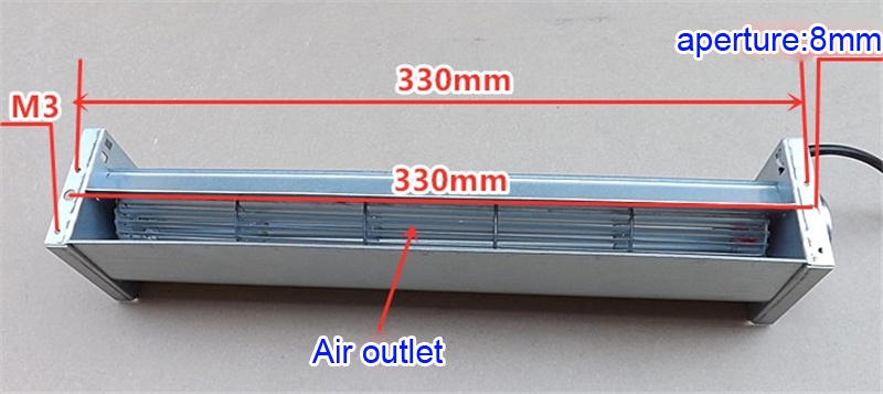 Soplador de aire de flujo cruzado DC 12V sin escobillas DC Motor regulador de velocidad ventilador de flujo transversal refrigeración Axial de elevadores en coches con aire acondicionado