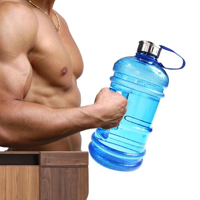 2.2l grote waterflessen voor buitensporten, fitness, training, kamperen, hardlopen, sporten