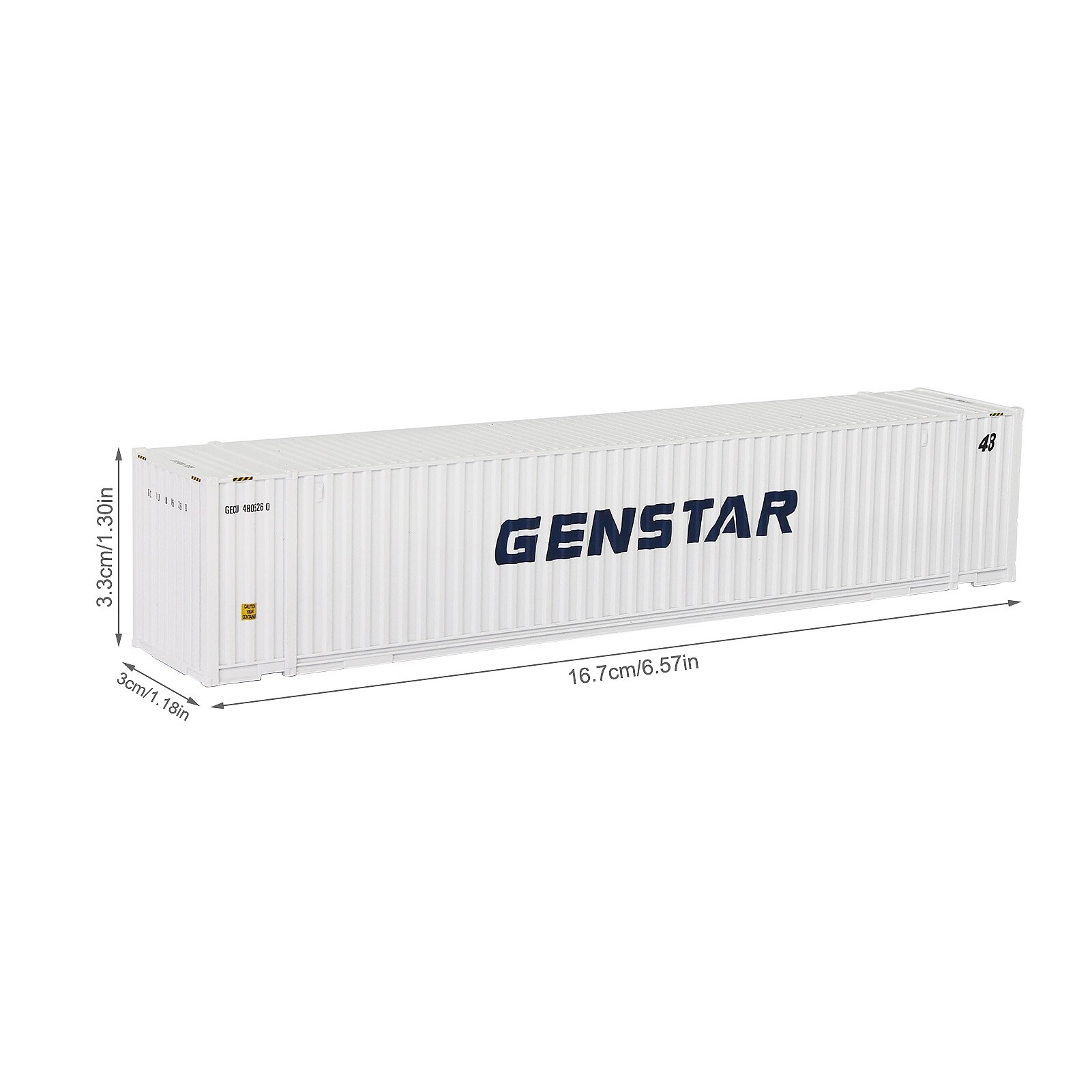 1pc HO Scale 1:87 48ft Container 48ft Containers Freight Car Model Trains Lot C8748 Railway Modeling