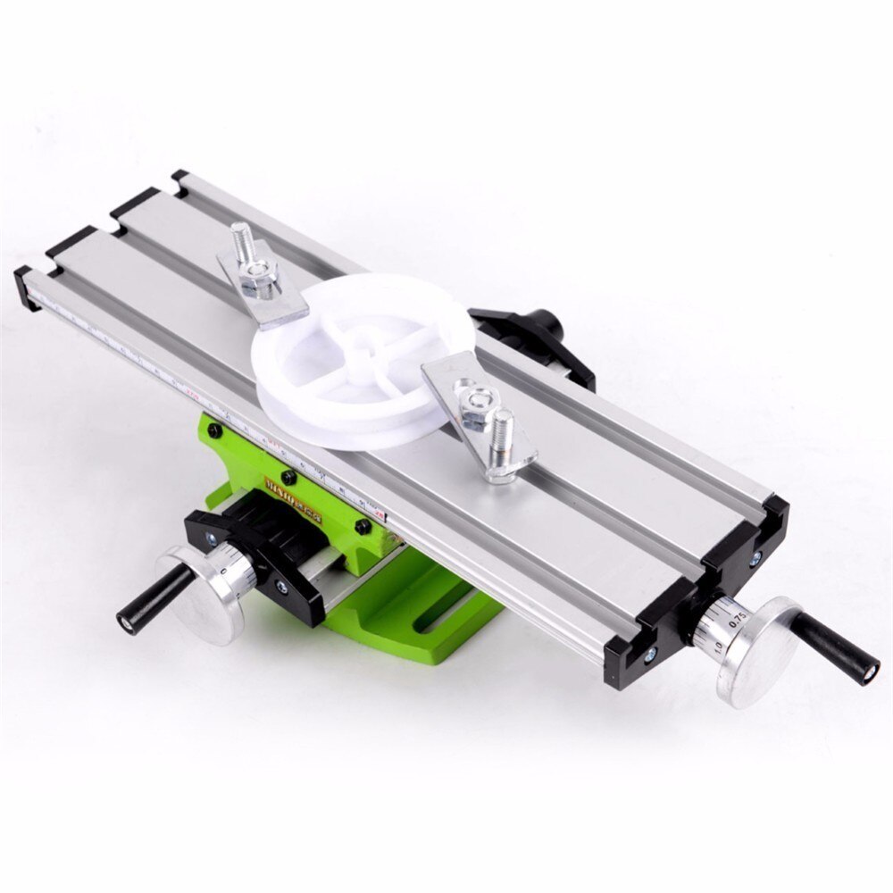 2 Axis CNC Multifunction Mini Working Table Bench Vise Bench Woodworking Drill Milling Machine Stent