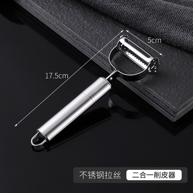 Stainless steel peeler convenient peeler planer kitchen gadgets kitchen vegetables and fruits scraping: 3