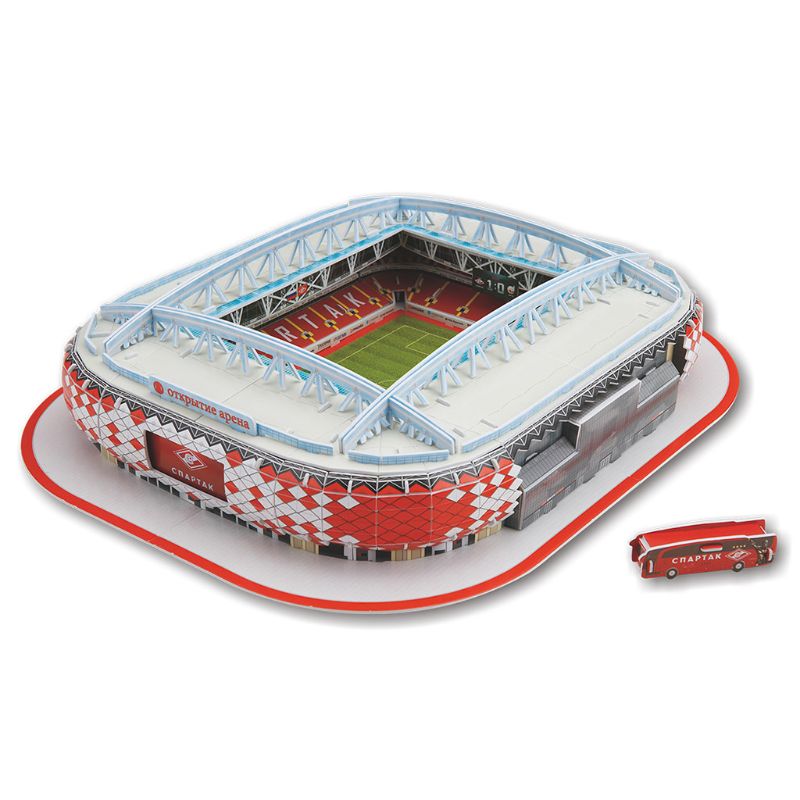 DIY 3D Puzzle Jigsaw World Football Stadion Fußball Spielplatz Montiert Gebäude: I