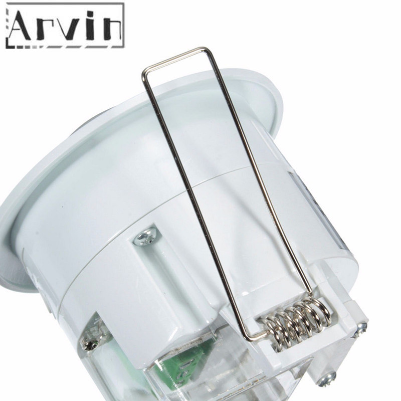 Hjem sikkerhed alarm system 360 grader infrarød pir detektion ir forsænket bevægelsessensor detektor automatisk lyskontakt bevægelsessensor