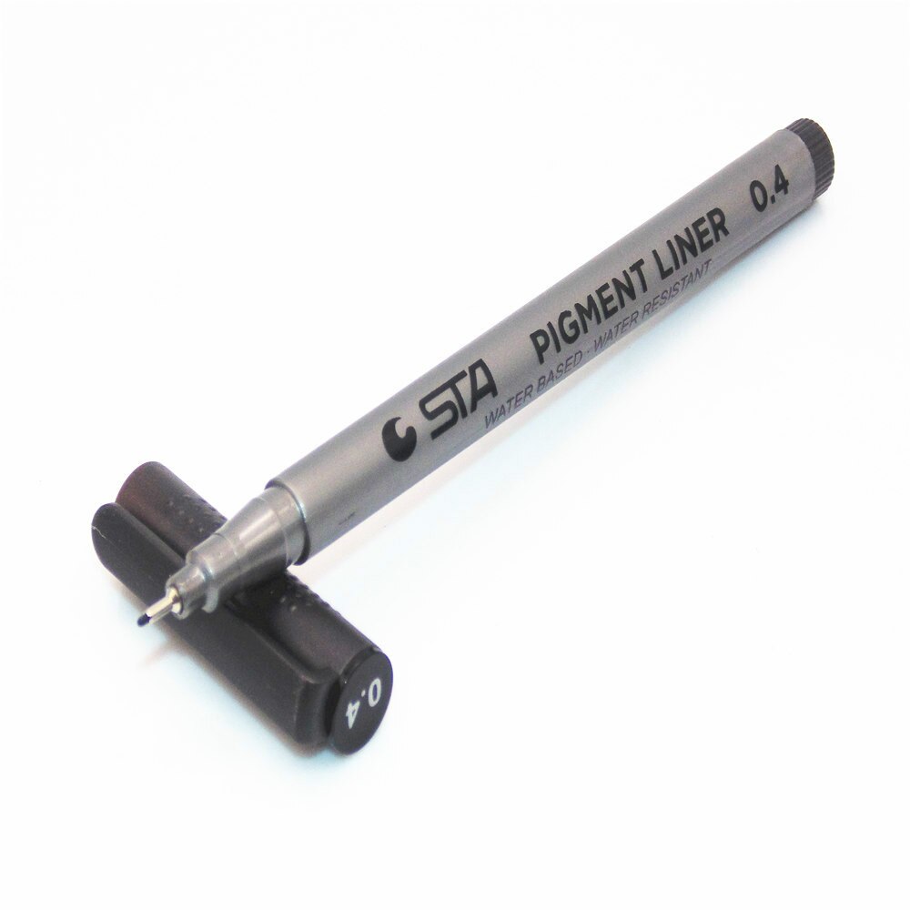 Waterproof STA Art Sketch comics Art Marker Pen Pigment Liner Water Based For Drawing Handwriting School Stationery: 04