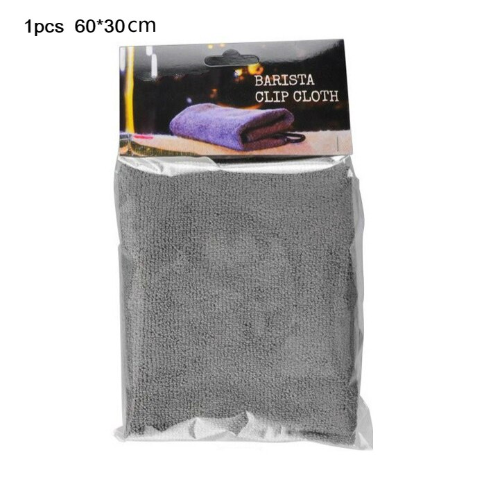 4 stk superabsorberende håndklæde barista håndklæde rag bar kaffemaskine rengøringsserviet servise husholdningsrengøringshåndklæde kichen værktøjer: 1 stk grå