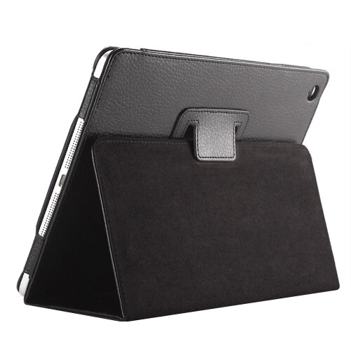 9.7'' Folio Stand Coque for iPad Air 1 Air 2 Case Magnetic Smart Flip PU Leather A1566 A1474 A1475 Funda for iPad Air 1 2 Cover: Black