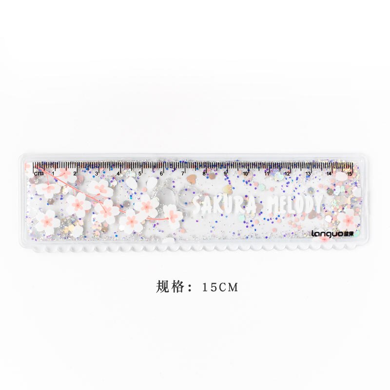 Small fresh cherry blossom sand ruler girl heart i... – Grandado