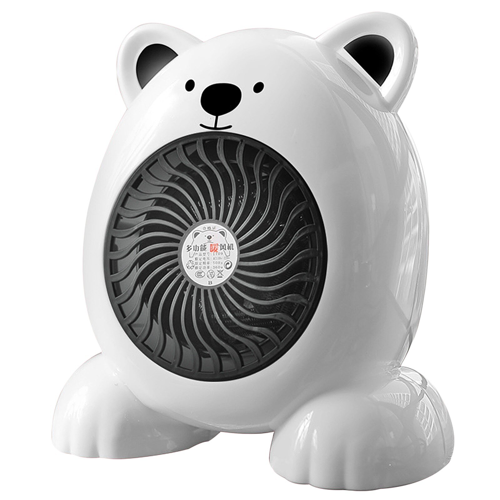 Mooie Draagbare Elektrische Kachel Ventilator Huishoudelijke Indoor Kachel Draagbare Mini Desktop Air Heater Winter Kachel Ventilator Elektrische Kachel: WH