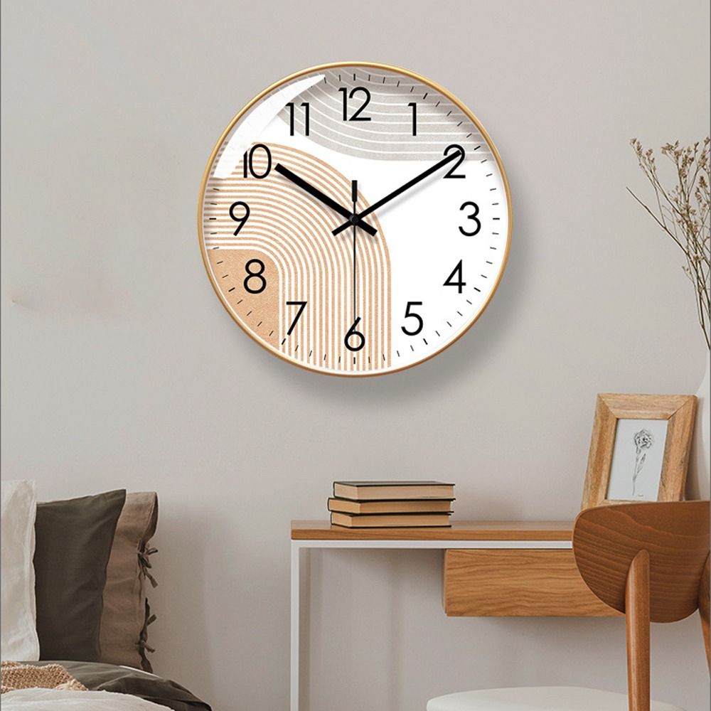 Relógio mudo 10/12/14 Polegada relógio de parede pendurado estilo nórdico simples pendurado relógio de parede silencioso não-ticking sala de estar