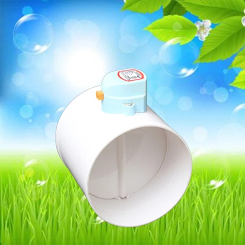 Plastic Air Damper Valve HVAC Electric Air Duct Motorized Damper for Ventilation Pipe Valve 220V 24V 12V Free Ship