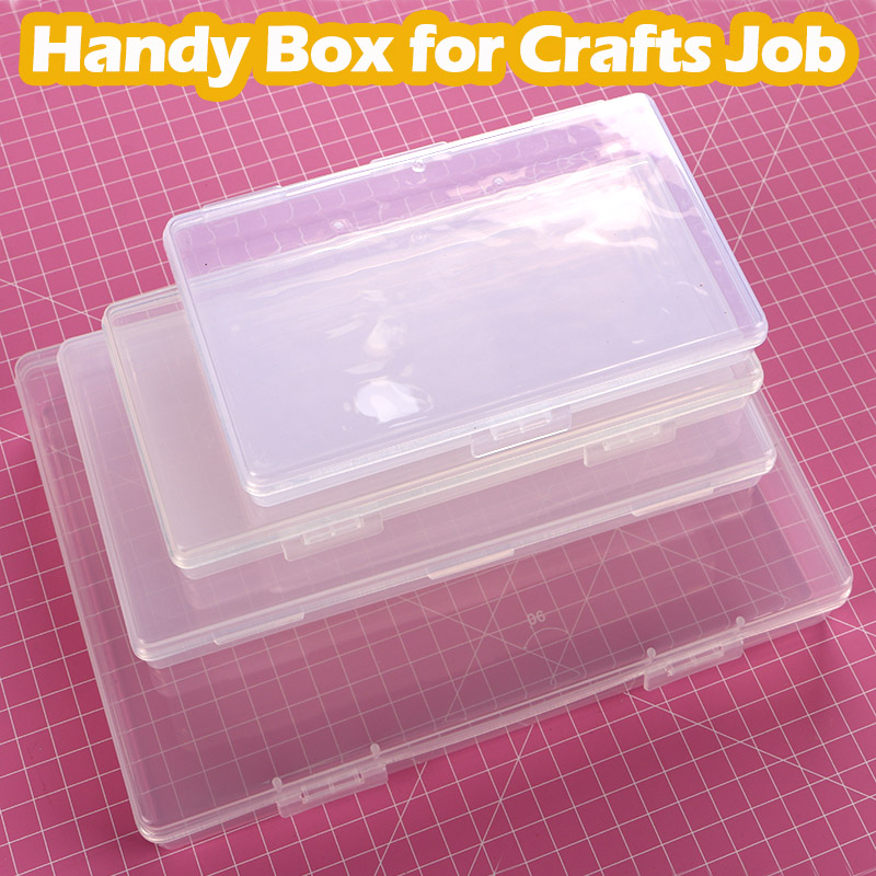 Stansen gereedschap Handige Transparante plastic dozen voor uw crafting projecten stansmessen en gereedschap collectie