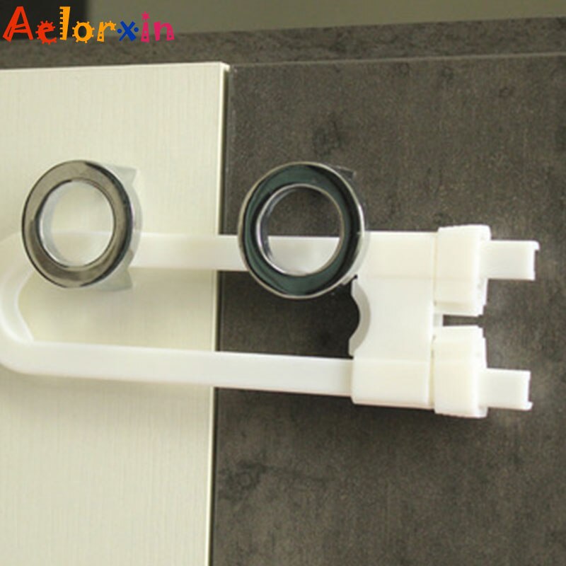 1Pcs Child Protection U-shaped Cabinet Lock Adjustable Length Baby Safety Kids Safety Drawer Cupboard Lock for Cabinet Castle