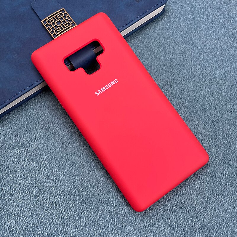 Funda de silicona líquida para Samsung Galaxy Note 9, cubierta trasera suave y sedosa de TPU para Galaxy Note 9: Red