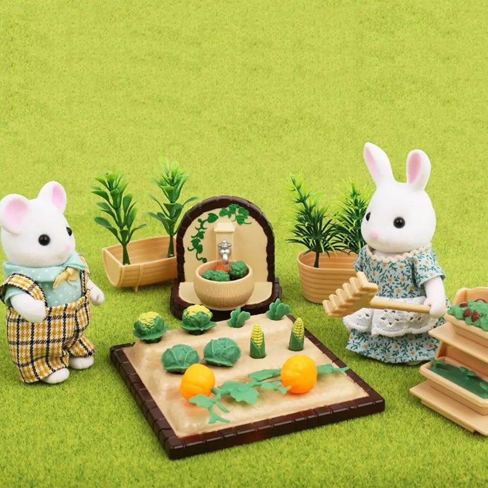 Bosdier Familie Poppenhuis Meubels 1/12 Miniatuur Speelgoed Meisje Poppen Accessoires Slaapkamer Badkamer Poppenhuis Kit Voor Poppen