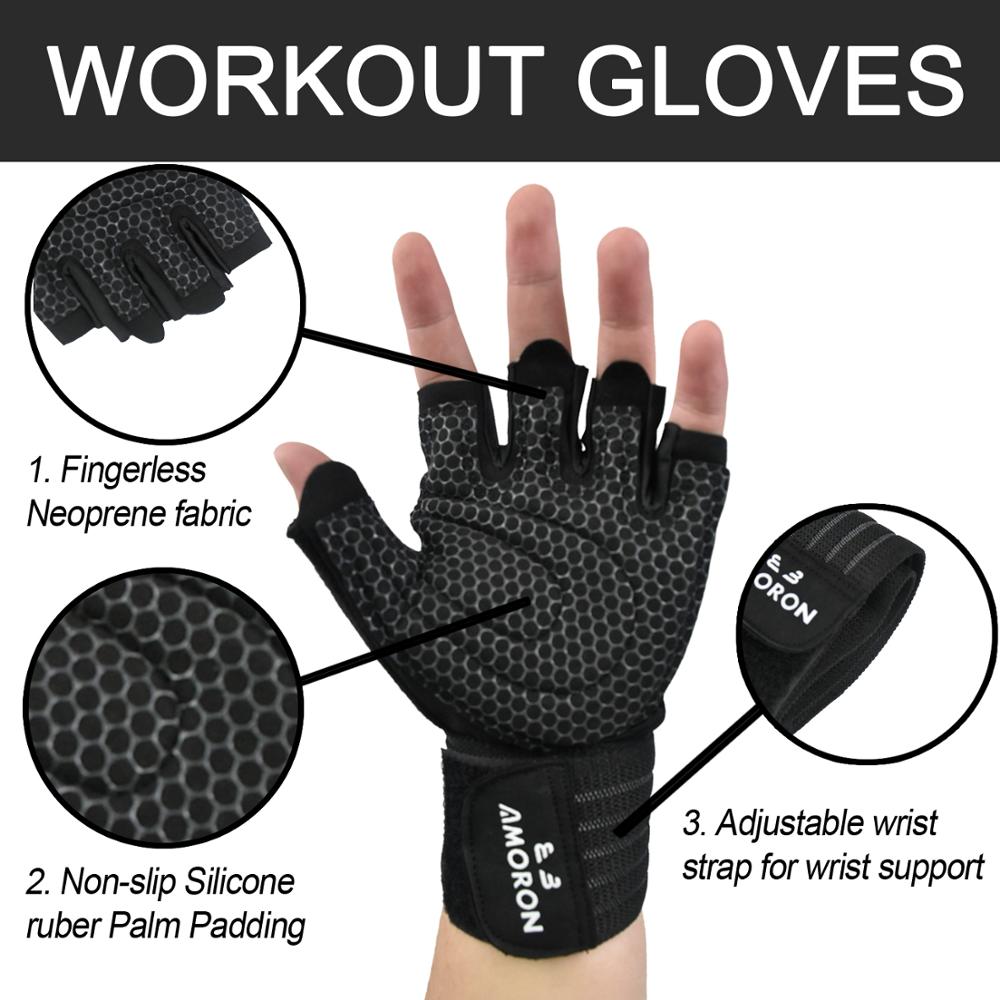 Gants d'entraînement Chiba Strongman Noir Taille M - Musculation