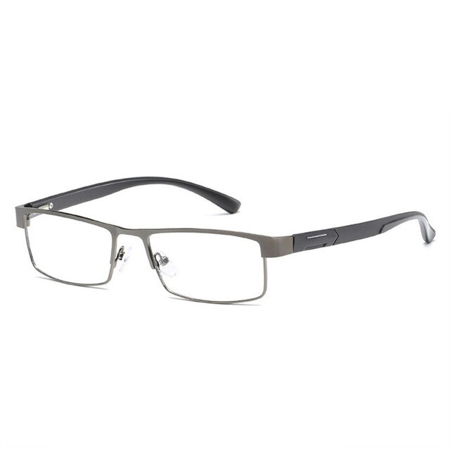 May Flower Reading Glasses Titanium Alloy Coated Lenses Presbyopic Eyewear Square Anti-Blue Spectacles Eyeglasses For Men+3.5+4: Khaki / +150