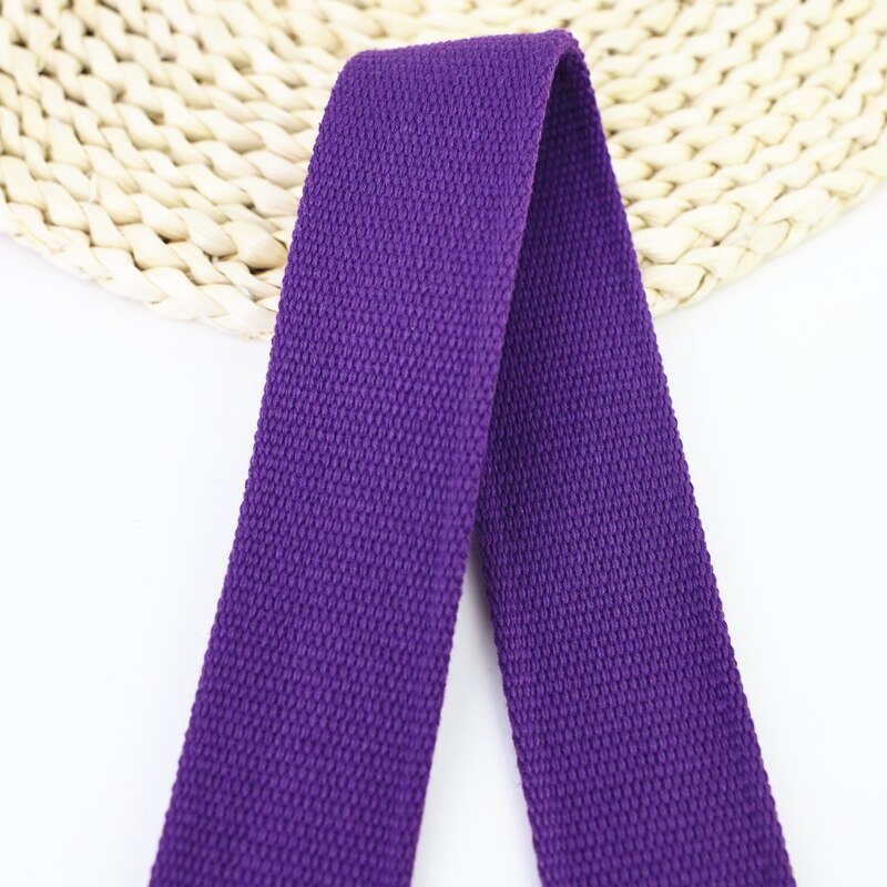 2 Meter 4.5cmWidth Thick Polyester Cotton Webbing Bag Straps Belt Sling Seat belt webbing Very Strong Thickness 2.2mm: purple