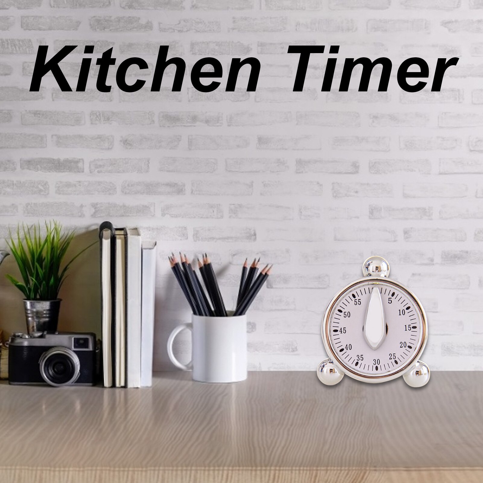 60 Minutes Mechanical Timer Kitchen Cooking Timer Classroom Student Time Management Alarm Clock Reminder