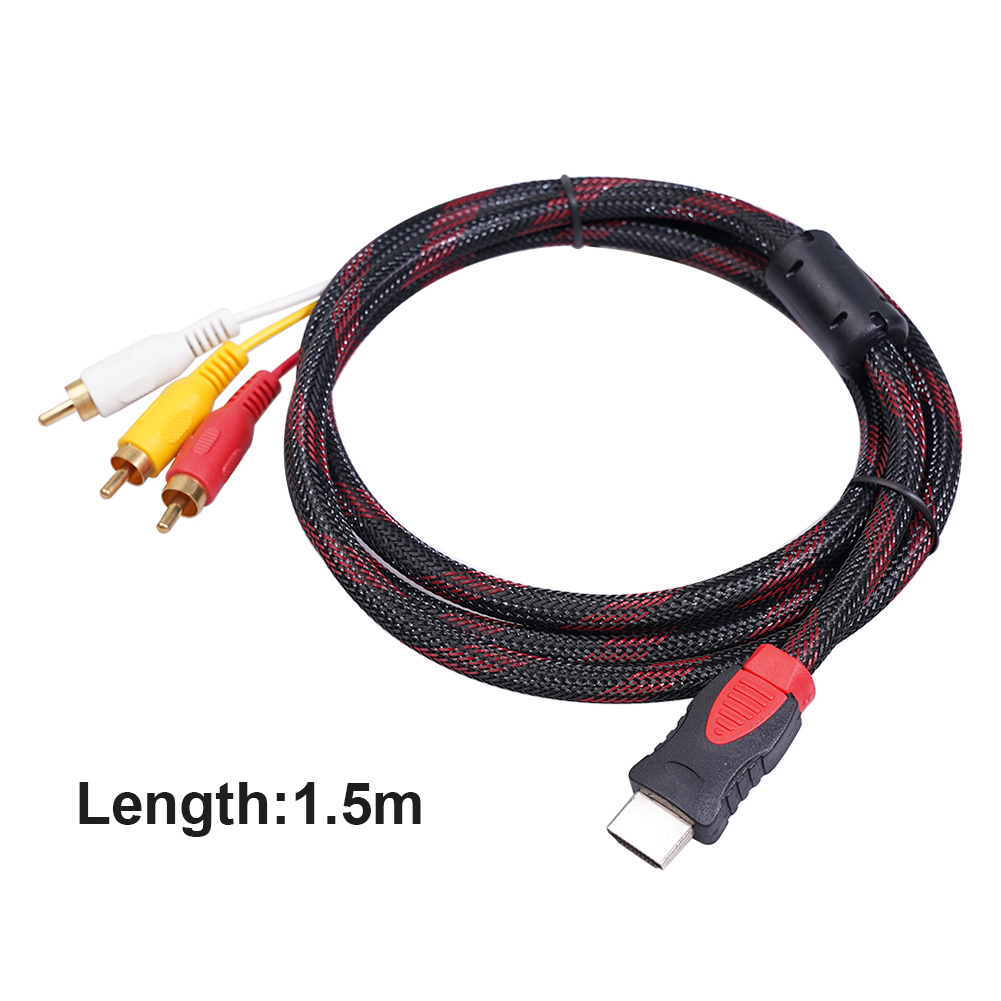 1,5 m Adapter anschluss Komponenten kabel führen zu RCA-Video-Audio- kabel AV-Kabel HDMI-kompatibler Konverter Adapter für DVD