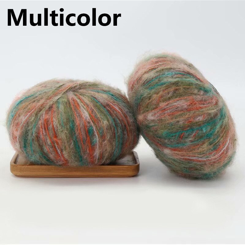 25g 14 couleurs fil de laine coloré pour tricoter Segment teint 1 brin à la main fils au Crochet pour tricoté chapeau écharpe pull: 5