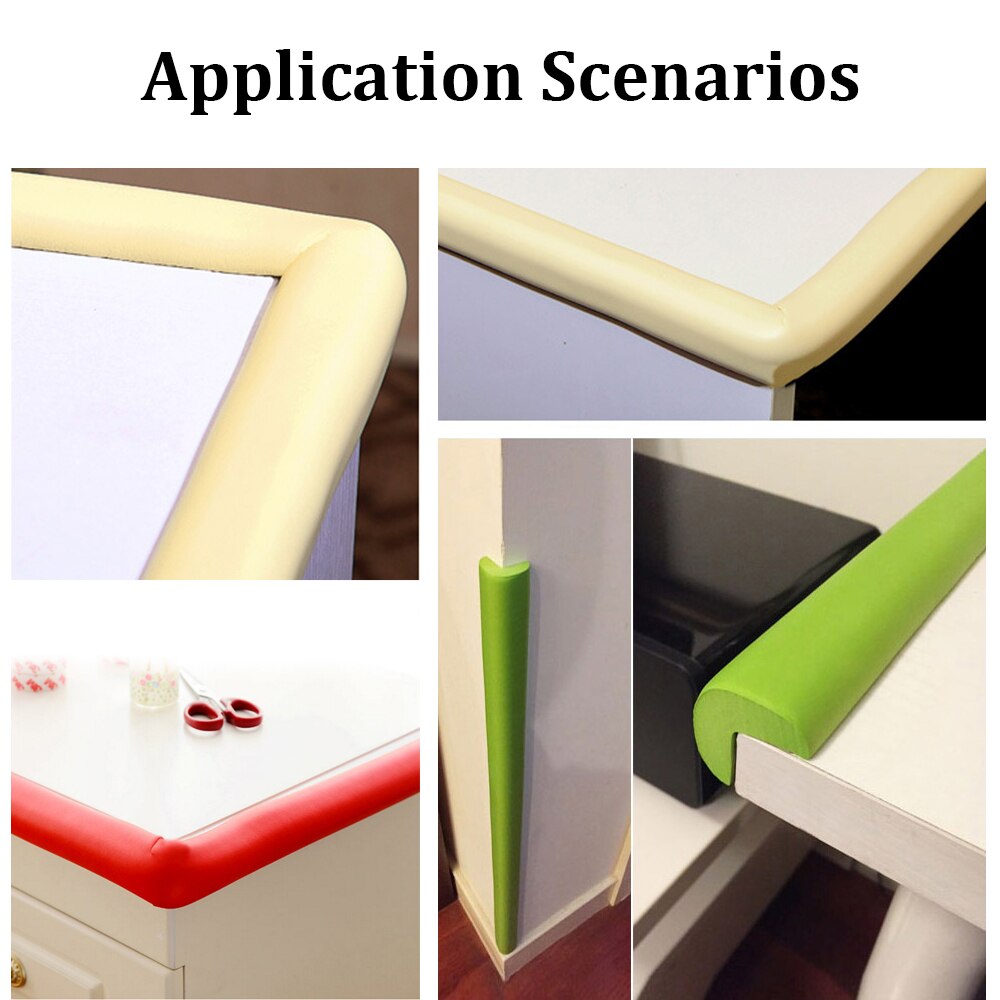 1 Set 2M Kinderen Beschermen Botsing Tafel Guard Strip Baby Veiligheid Glas Edge Corner Schuim Bumper Met Tape Tafel edge Guard Strip