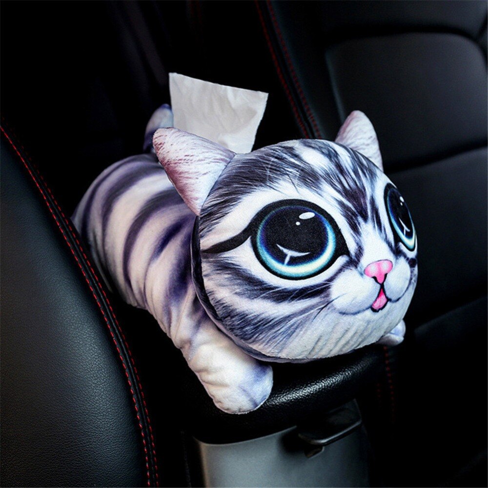 Cartoon Auto Zonneklep Tissue Houder Tas multifunctionele Auto Styling Tissue Doos Armsteun Doos Zetel Servet Papier Opbergtas auto Organizer