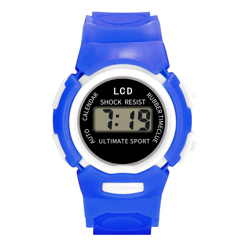 Kids Kinderen Horloge Elektronische Quartz Horloge Voor Jongen Meisje 50M Waterdicht Student Sport Horloges Kleurrijke Relogio Feminino: BU