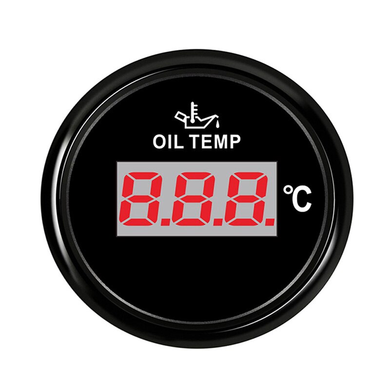 52mm digital olietemperaturmåler 50 ~ 150 grader celsius olietemperaturmåler passer til bådbil